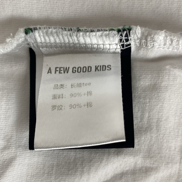 STAINED A FEW GOOD KIDS Logo Print Crew Neck Long Sleeve Tee size XL - Picture 8 of 13